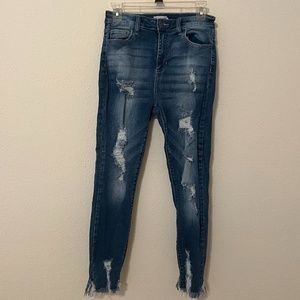 Cello Distressed Skinny Jeans Juniors Size 7